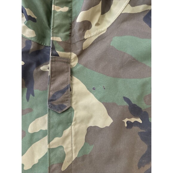 Military Camouflage Extended Cold Weather Parka Men’s Medium Vintage Raven Coat - Picture 5 of 12